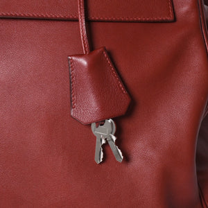 極美品 激レア HERMES エルメス ケリー50 リラックス バレニア ルージュアッシュ シルバー金具 □O刻印 ハンドバッグ 中古 4a001527