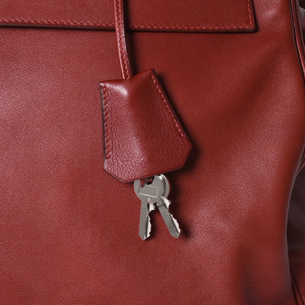 極美品 激レア HERMES エルメス ケリー50 リラックス バレニア ルージュアッシュ シルバー金具 □O刻印 ハンドバッグ 中古 4a001527