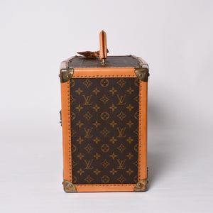 LOUIS VUITTON Louis Vuitton x Sharon Stone Vanity Trunk Case Monogram amfAR American AIDS Research Fund Good Used 4a001148