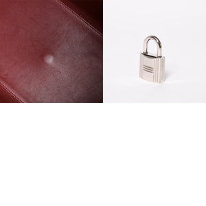 極美品 激レア HERMES エルメス ケリー50 リラックス バレニア ルージュアッシュ シルバー金具 □O刻印 ハンドバッグ 中古 4a001527