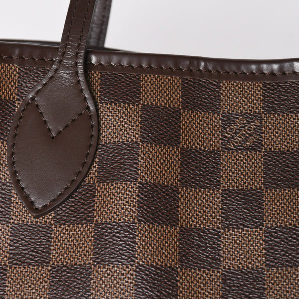 極美品 LOUIS VUITTON ルイヴィトン ハンドバッグ 新型 ネヴァーフルPM N41359 ダミエエベヌキャンバス ブラウン 中古 4b011556