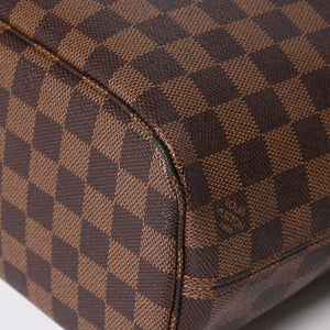 極美品 LOUIS VUITTON ルイヴィトン ハンドバッグ 新型 ネヴァーフルPM N41359 ダミエエベヌキャンバス ブラウン 中古 4b011556