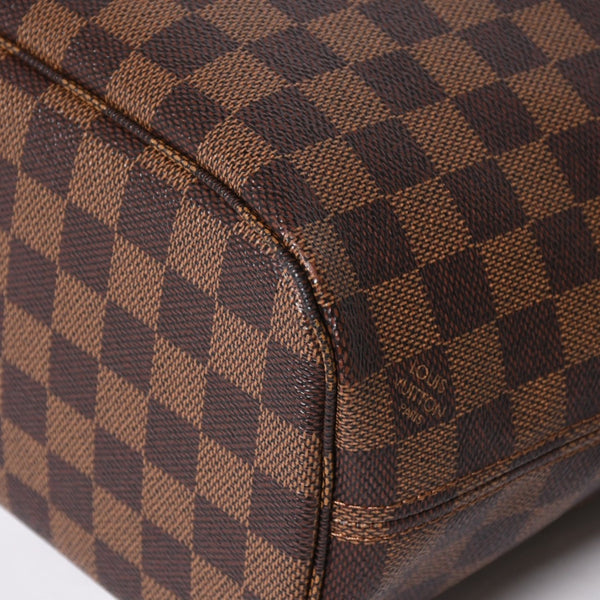 極美品 LOUIS VUITTON ルイヴィトン ハンドバッグ 新型 ネヴァーフルPM N41359 ダミエエベヌキャンバス ブラウン 中古 4b011556