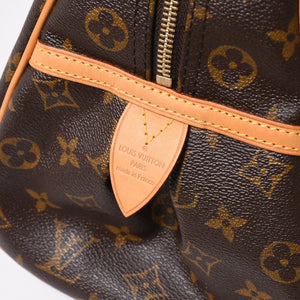 新品同様 LOUIS VUITTON ルイヴィトン モントルグイユGM ハンドバッグ M95566 ブラウン PVC レザー ゴールド金具 中古 4a000816