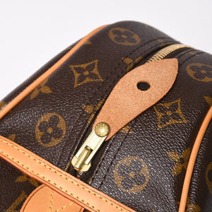新品同様 LOUIS VUITTON ルイヴィトン モントルグイユGM ハンドバッグ M95566 ブラウン PVC レザー ゴールド金具 中古 4a000816