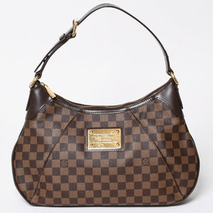 LOUIS VUITTON ルイヴィトン ハンドバッグ ワンショルダーバッグ テムズPM ダミエ・エベヌ N48180 ゴールド金具 美品 中古 4b009059