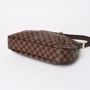 LOUIS VUITTON ルイヴィトン ハンドバッグ ワンショルダーバッグ テムズPM ダミエ・エベヌ N48180 ゴールド金具 美品 中古 4b009059