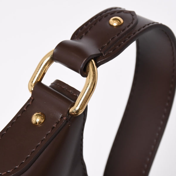 LOUIS VUITTON ルイヴィトン ハンドバッグ ワンショルダーバッグ テムズPM ダミエ・エベヌ N48180 ゴールド金具 美品 中古 4b009059
