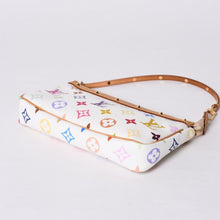 画像をギャラリービューアに読み込む, LOUIS VUITTON ルイヴィトン ポシェット アクセソワール アクセサリーポーチ M92649 モノグラムマルチカラー ホワイト 美品 中古 4a001160