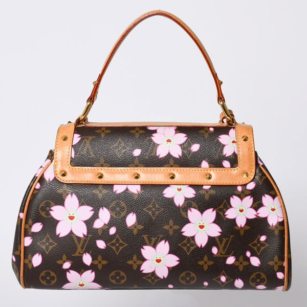 LOUIS VUITTON Sac Retro PM Maron Handbag M92012 Monogram Cherry Blossom Brown Good Condition Used 4a001438