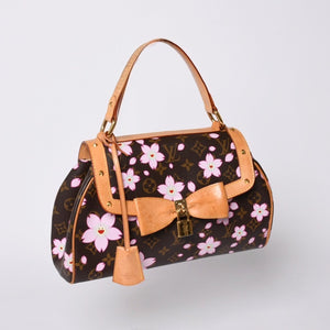 LOUIS VUITTON Sac Retro PM Maron Handbag M92012 Monogram Cherry Blossom Brown Good Condition Used 4a001438