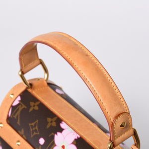 LOUIS VUITTON Sac Retro PM Maron Handbag M92012 Monogram Cherry Blossom Brown Good Condition Used 4a001438
