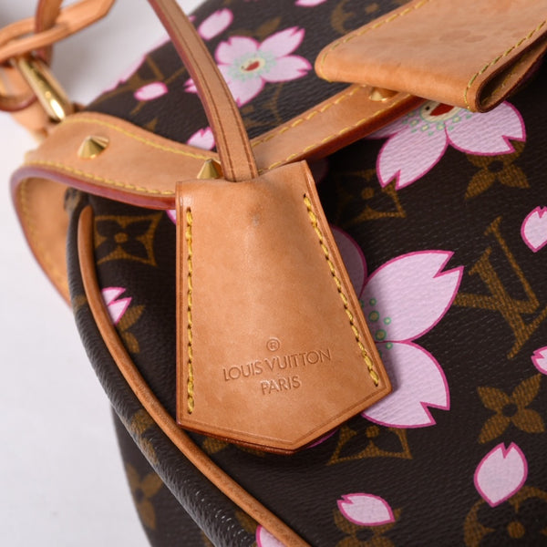 LOUIS VUITTON Sac Retro PM Maron Handbag M92012 Monogram Cherry Blossom Brown Good Condition Used 4a001438