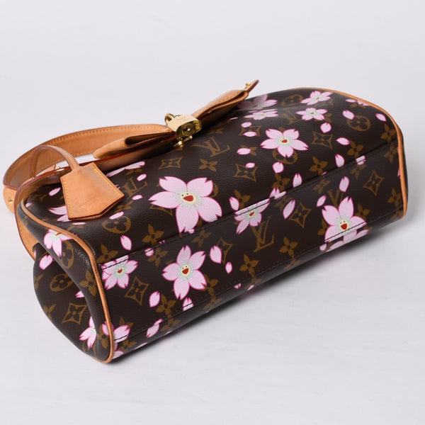 LOUIS VUITTON Sac Retro PM Maron Handbag M92012 Monogram Cherry Blossom Brown Good Condition Used 4a001438