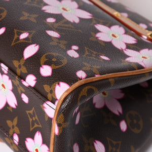 LOUIS VUITTON Sac Retro PM Maron Handbag M92012 Monogram Cherry Blossom Brown Good Condition Used 4a001438