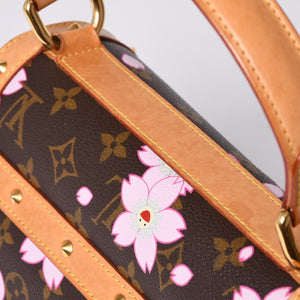 LOUIS VUITTON Sac Retro PM Maron Handbag M92012 Monogram Cherry Blossom Brown Good Condition Used 4a001438
