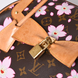 LOUIS VUITTON Sac Retro PM Maron Handbag M92012 Monogram Cherry Blossom Brown Good Condition Used 4a001438