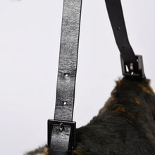 画像をギャラリービューアに読み込む, 極美品 FENDI フェンディ ワンショルダーバッグ 8BR001 ファー レザー マルチカラー イタリア製 ガンメタ金具 中古 4a001150