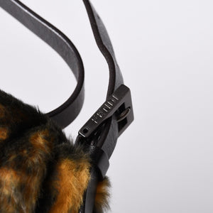 極美品 FENDI フェンディ ワンショルダーバッグ 8BR001 ファー レザー マルチカラー イタリア製 ガンメタ金具 中古 4a001150