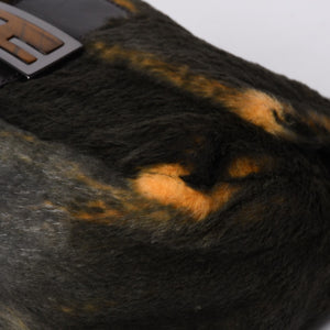 極美品 FENDI フェンディ ワンショルダーバッグ 8BR001 ファー レザー マルチカラー イタリア製 ガンメタ金具 中古 4a001150