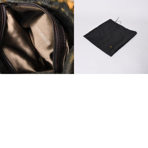 極美品 FENDI フェンディ ワンショルダーバッグ 8BR001 ファー レザー マルチカラー イタリア製 ガンメタ金具 中古 4a001150