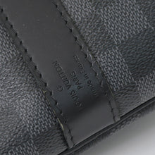 画像をギャラリービューアに読み込む, 極美品 LOUIS VUITTON ルイヴィトン ボストン キーポルバンドリエール45 ダミエグラフィット N41418 ブラック シルバー金具 4a001158