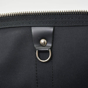 Very Good Condition LOUIS VUITTON Boston Keepall Bandouliere 45 Damier Graphite N41418 Black Silver Hardware 4a001158