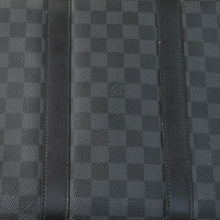 画像をギャラリービューアに読み込む, 極美品 LOUIS VUITTON ルイヴィトン ボストン キーポルバンドリエール45 ダミエグラフィット N41418 ブラック シルバー金具 4a001158