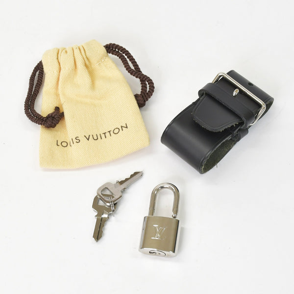 Very Good Condition LOUIS VUITTON Boston Keepall Bandouliere 45 Damier Graphite N41418 Black Silver Hardware 4a001158