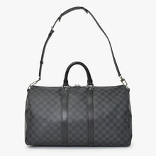 画像をギャラリービューアに読み込む, 極美品 LOUIS VUITTON ルイヴィトン ボストン キーポルバンドリエール45 ダミエグラフィット N41418 ブラック シルバー金具 4a001158