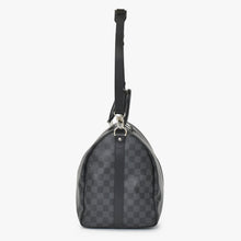 画像をギャラリービューアに読み込む, 極美品 LOUIS VUITTON ルイヴィトン ボストン キーポルバンドリエール45 ダミエグラフィット N41418 ブラック シルバー金具 4a001158