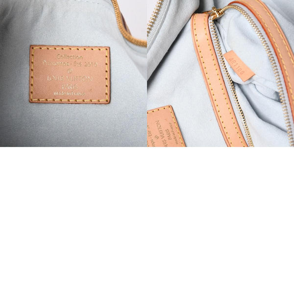 LOUIS VUITTON ルイヴィトン サンバーストPM ショルダーバッグ M93184 モノグラム デニム レザー ゴールド金具 美品 中古 4a001169