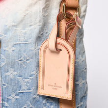 画像をギャラリービューアに読み込む, LOUIS VUITTON ルイヴィトン サンバーストPM ショルダーバッグ M93184 モノグラム デニム レザー ゴールド金具 美品 中古 4a001169