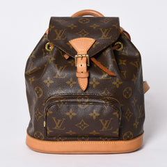 Very good condition LOUIS VUITTON Mini Montsouris Rucksack Backpack M51137 Monogram Brown Used 4a001585