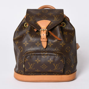 Very good condition LOUIS VUITTON Mini Montsouris Rucksack Backpack M51137 Monogram Brown Used 4a001585
