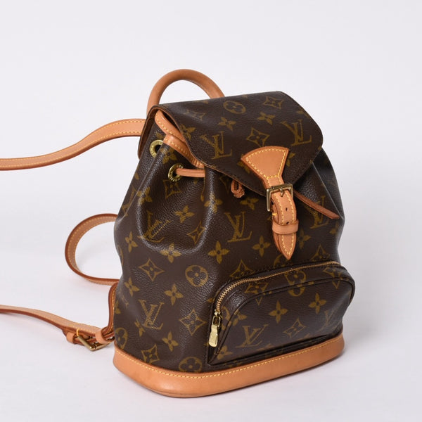 Very good condition LOUIS VUITTON Mini Montsouris Rucksack Backpack M51137 Monogram Brown Used 4a001585
