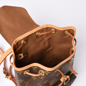Very good condition LOUIS VUITTON Mini Montsouris Rucksack Backpack M51137 Monogram Brown Used 4a001585