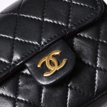 画像をギャラリービューアに読み込む, 極美品 CHANEL シャネル マイクロマトラッセ チェーンベルト 全長約79cm ラムスキン メタル GP ブラック 中古 4a001491