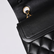 画像をギャラリービューアに読み込む, 新品同様 CHANEL シャネル マトラッセ23 Wフラップ Wチェーンショルダーバッグ 22番台 ココマーク ラムスキン ブラック 中古 4a001171