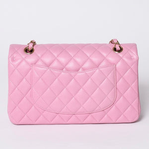 Like new CHANEL Chanel Matelasse 25 W flap W chain shoulder bag A01112 Random number here mark caviar skin used 4a001174