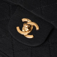 画像をギャラリービューアに読み込む, CHANEL シャネル マトラッセ23 Wフラップ Wチェーンショルダーバッグ 1番台 ココマーク コットンジャージー ブラック 美品 中古 4a001239