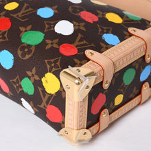 画像をギャラリービューアに読み込む, 新品未使用品 LOUIS VUITTON ルイヴィトン 草間彌生 モノグラム サイドトランク ショルダーバッグ ハンドバッグ ブラウン レザー M46396 中古 4a001439