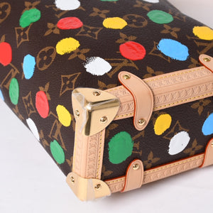 New Unused LOUIS VUITTON Yayoi Kusama Monogram Side Trunk Shoulder Bag Handbag Brown Leather M46396 Used 4a001439