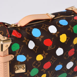 New Unused LOUIS VUITTON Yayoi Kusama Monogram Side Trunk Shoulder Bag Handbag Brown Leather M46396 Used 4a001439