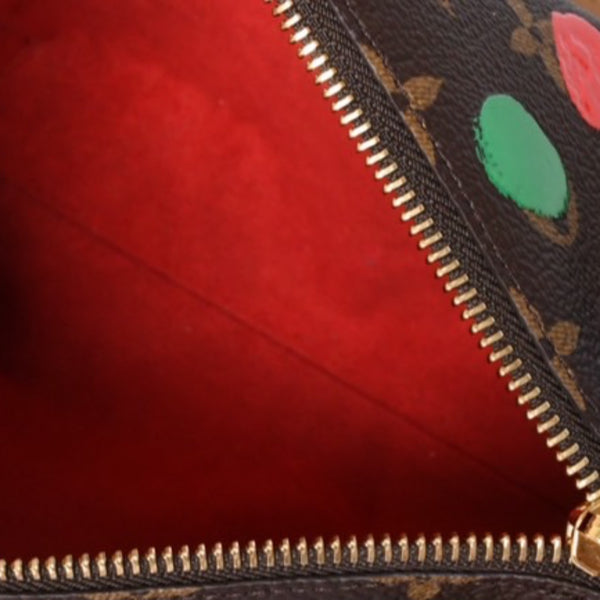 New Unused LOUIS VUITTON Yayoi Kusama Monogram Side Trunk Shoulder Bag Handbag Brown Leather M46396 Used 4a001439