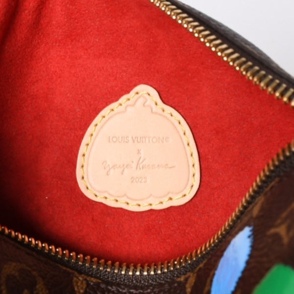New Unused LOUIS VUITTON Yayoi Kusama Monogram Side Trunk Shoulder Bag Handbag Brown Leather M46396 Used 4a001439