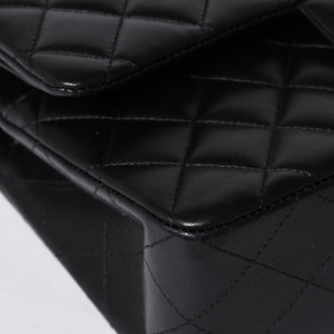 Like new CHANEL Chanel Matelasse 23 W flap W chain shoulder bag 22 series Coco mark lambskin black used 4a001171