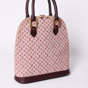 LOUIS VUITTON Monogram Alma O Handbag M92204 Pink Gold Hardware Good Condition Used 4a001573