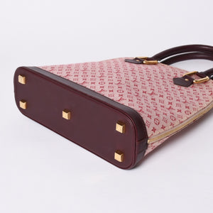 LOUIS VUITTON Monogram Alma O Handbag M92204 Pink Gold Hardware Good Condition Used 4a001573