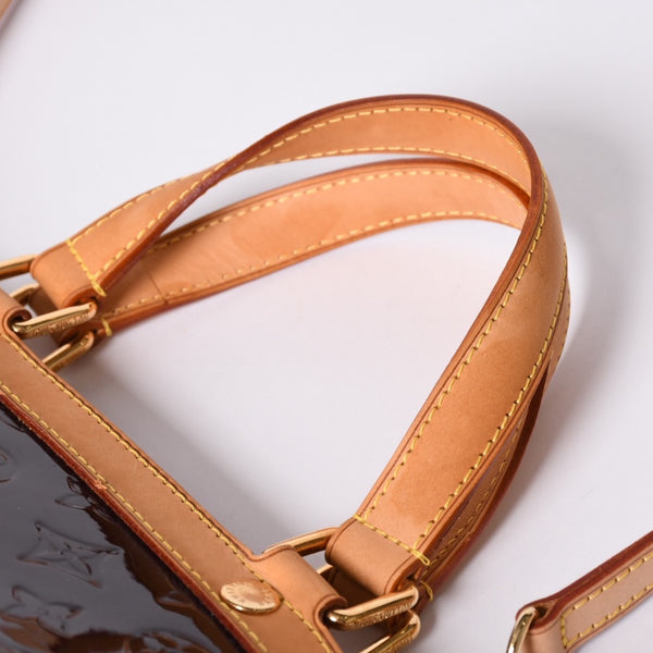 LOUIS VUITTON Blair MM Vernis M91690 Bordeaux Purple Made in France Good Condition Used 4a001162